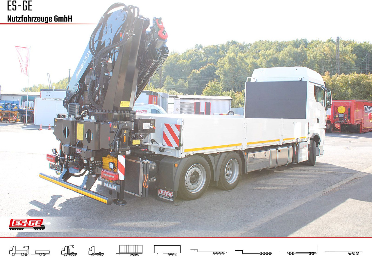 MAN TGX 26.480 6x2-4 LL, MKG-Ladekran HLK531 a5 - Bortu kravas automašīna/ Platforma, Kravas auto ar manipulatoru: foto 4 MAN TGX 26.480 6x2-4 LL, MKG-Ladekran HLK531 a5 - Bortu kravas automašīna/ Platforma, Kravas auto ar manipulatoru: foto 4