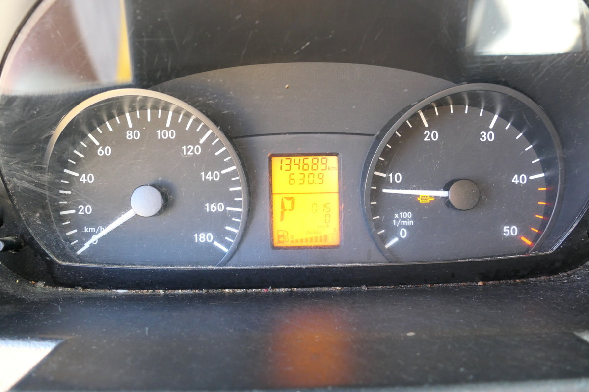 Furgons ar slēgtā virsbūve MERCEDES-BENZ SPRINTER 310 CDI MAXI EURO-5 KOFFER REGALE KAMER: foto 14