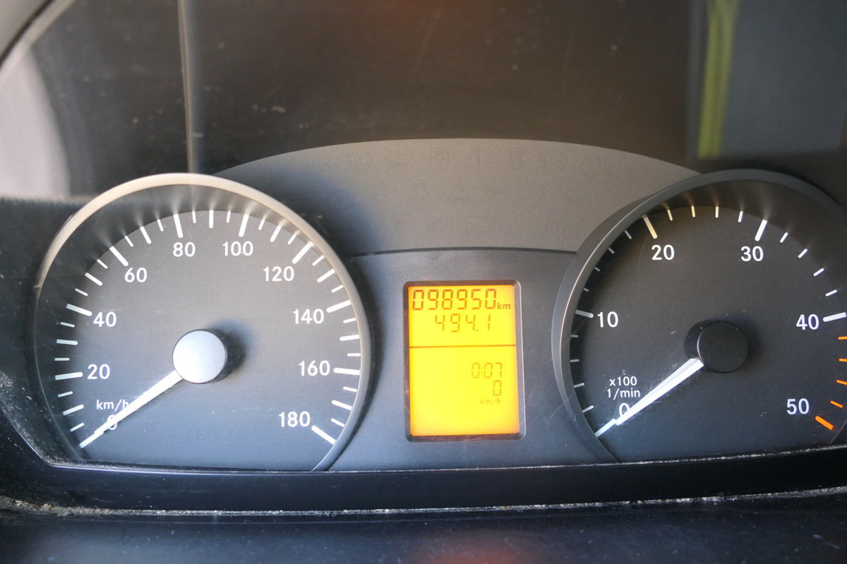 Furgons ar slēgtā virsbūve MERCEDES-BENZ SPRINTER 310 CDI MAXI EURO-5 KOFFER REGALE KAMER: foto 16