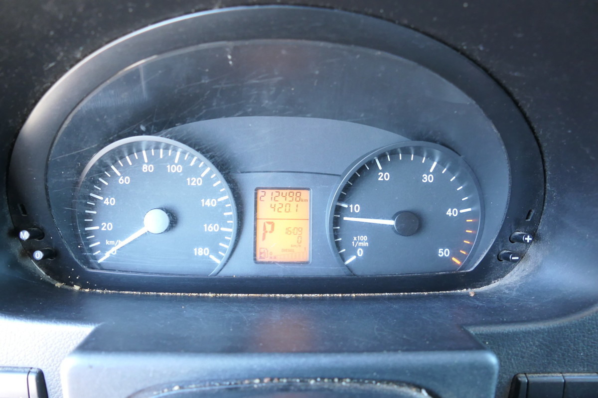 Furgons ar slēgtā virsbūve MERCEDES-BENZ SPRINTER 310 CDI MAXI EURO-5 KOFFER REGALE KAMER: foto 14