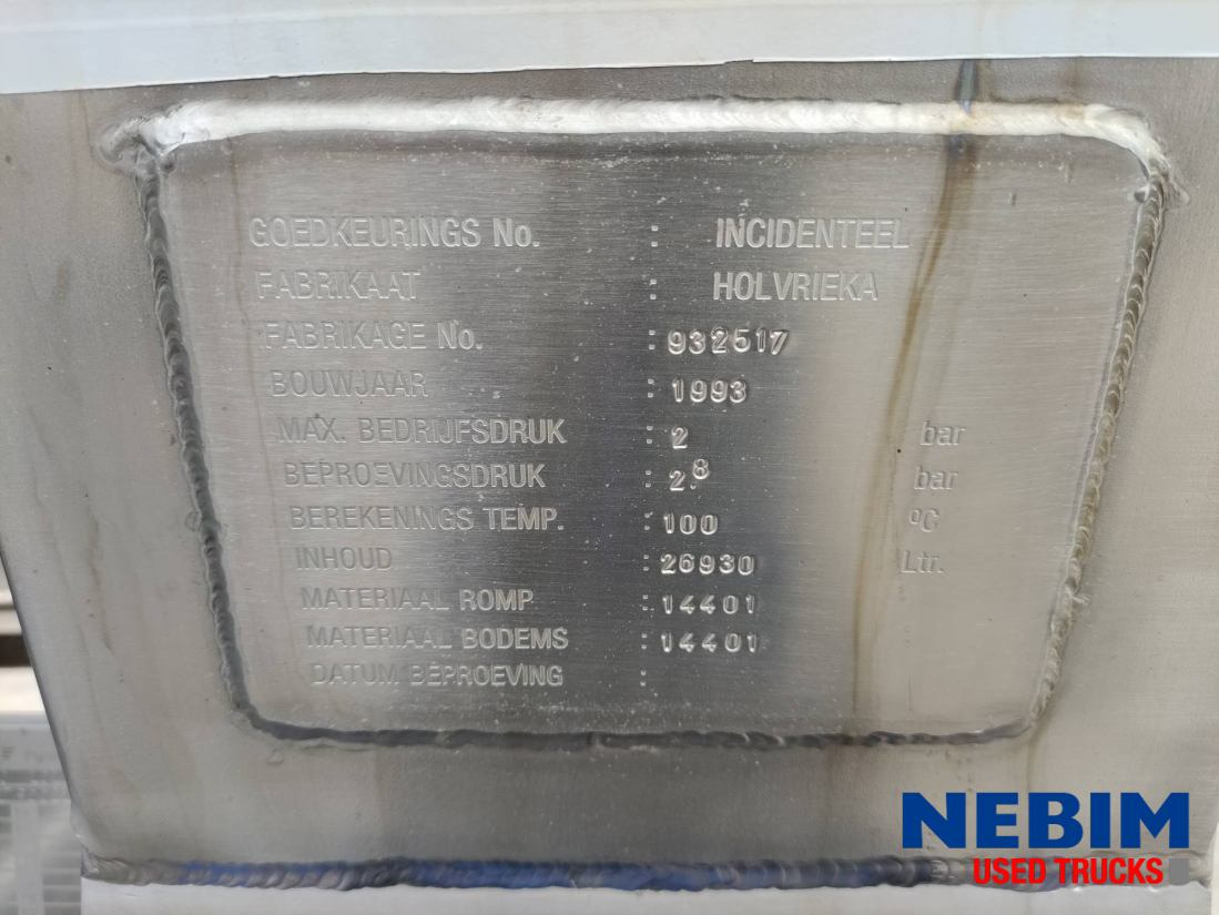 Burg Bpdo 12-27 Z - 26930Ltr - Puspiekabe cisterna: foto 3 Burg Bpdo 12-27 Z - 26930Ltr - Puspiekabe cisterna: foto 3