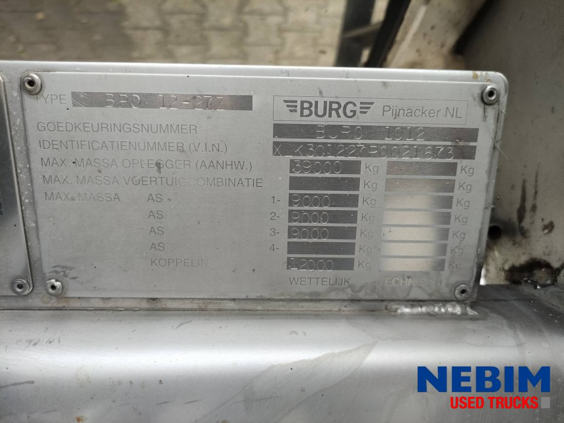 Burg Bpdo 12-27 Z - 26930Ltr - Puspiekabe cisterna: foto 4 Burg Bpdo 12-27 Z - 26930Ltr - Puspiekabe cisterna: foto 4