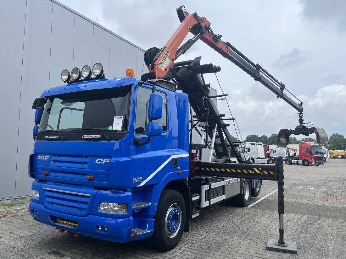 DAF CF 85.360 6x2 NCH cable system - Palfinger PK 18002 - Konteineru vedējs/ Kravas automašīna ar noņemamā virsbūve, Kravas auto ar manipulatoru: foto 1 DAF CF 85.360 6x2 NCH cable system - Palfinger PK 18002 - Konteineru vedējs/ Kravas automašīna ar noņemamā virsbūve, Kravas auto ar manipulatoru: foto 1