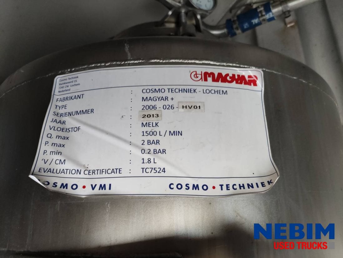 Puspiekabe cisterna Magyar S43EDD Milk Tank - 36.000L: foto 6