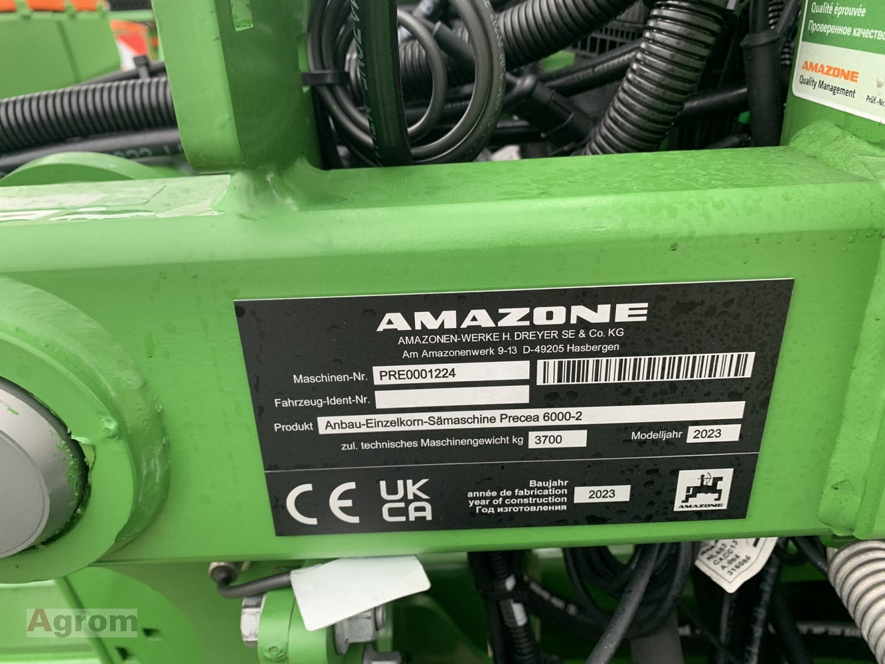 Jaunā Precīzās izsējas sējmašīna Amazone Precea 6000-2FCC Super: foto 14