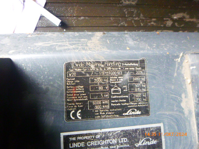 LINDE W20 2022 BATTERY!!! - Noliktavas vilcējs: foto 2 LINDE W20 2022 BATTERY!!! - Noliktavas vilcējs: foto 2