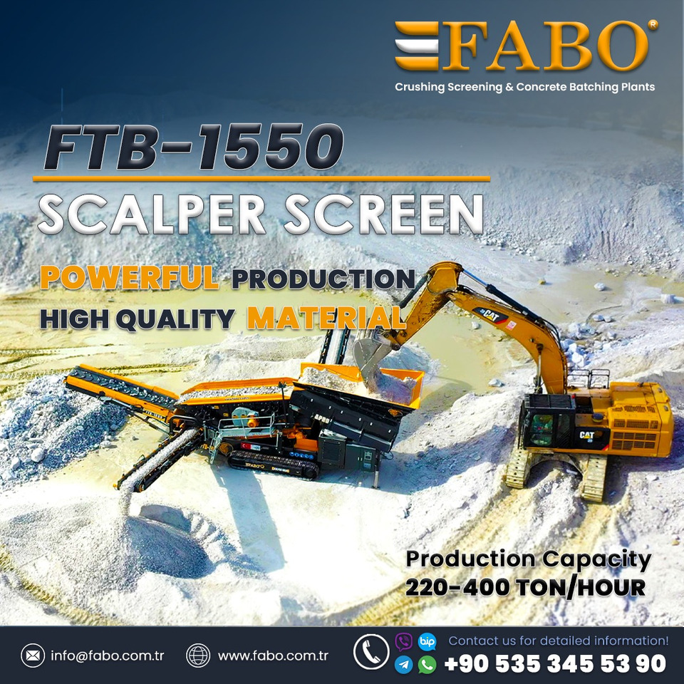 FABO Mobile crusher - Mobilais drupinātājs: foto 1 FABO Mobile crusher - Mobilais drupinātājs: foto 1