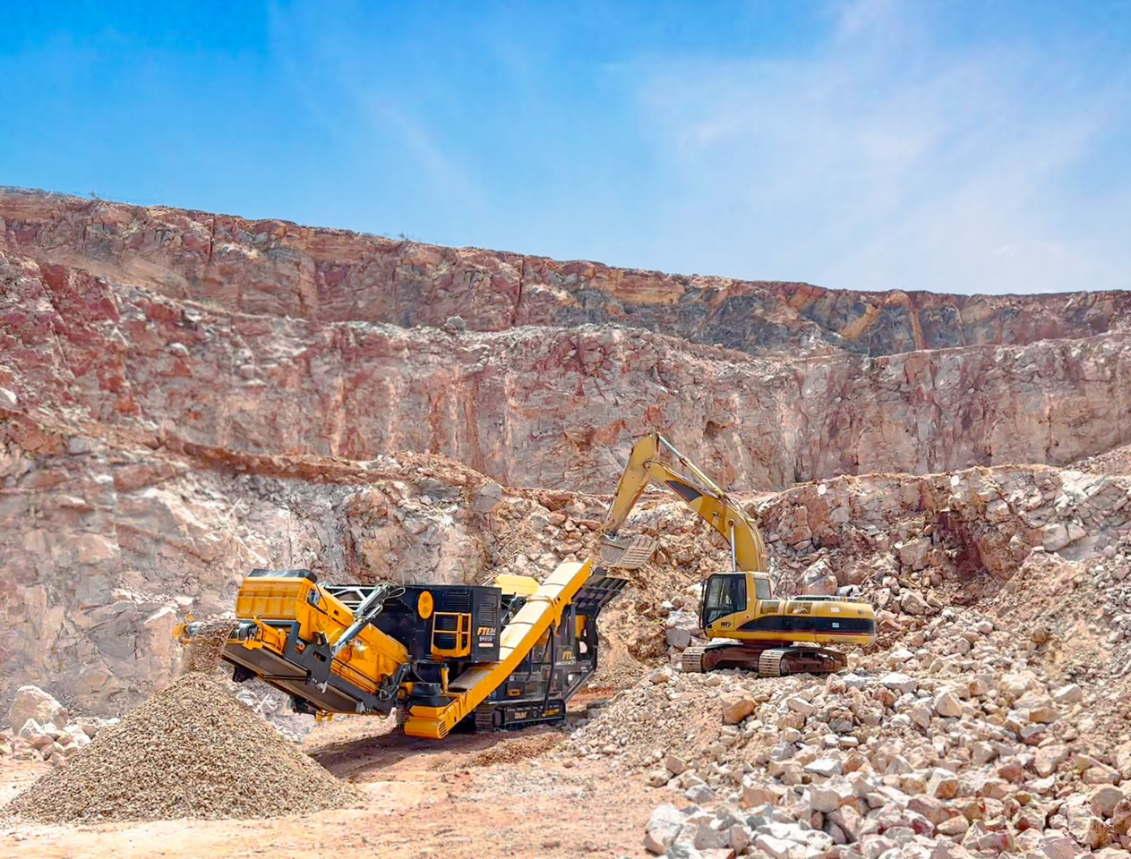 FABO Mobile crusher - Mobilais drupinātājs: foto 4 FABO Mobile crusher - Mobilais drupinātājs: foto 4