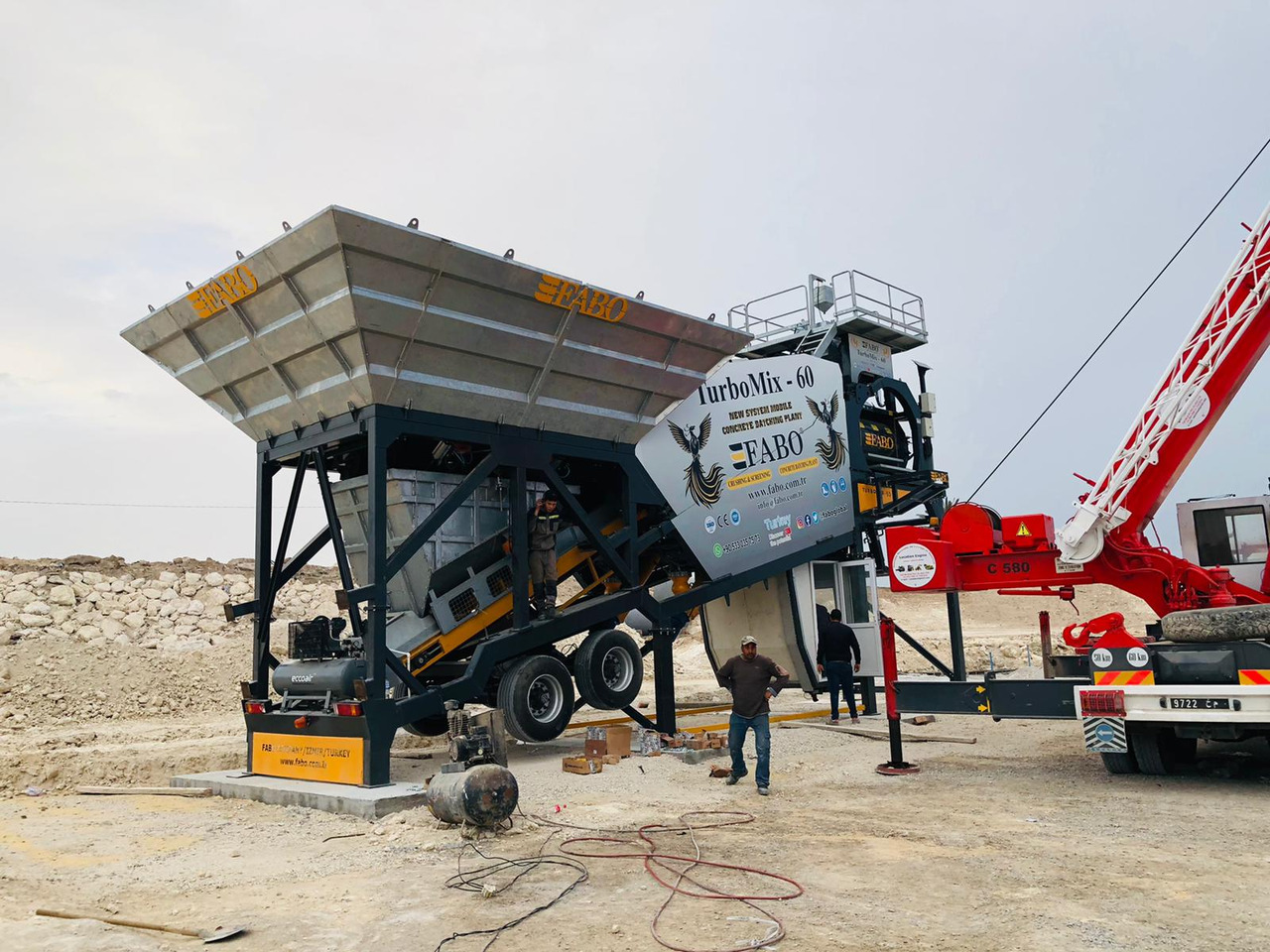 FABO mobile concrete batching plant - Betona rūpnīca: foto 3 FABO mobile concrete batching plant - Betona rūpnīca: foto 3