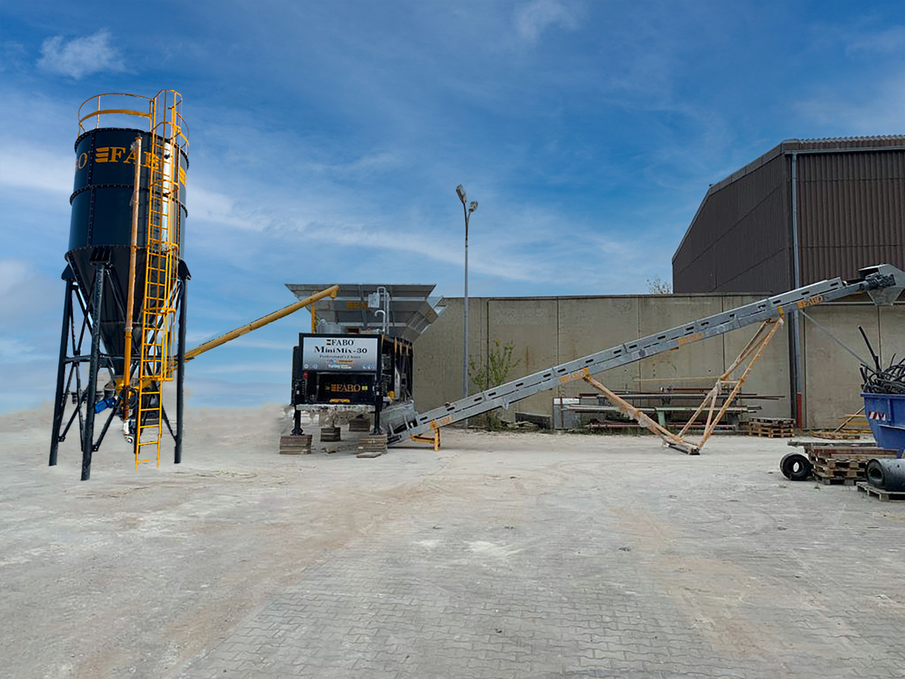 FABO mobile concrete batching plant - Betona rūpnīca: foto 1 FABO mobile concrete batching plant - Betona rūpnīca: foto 1