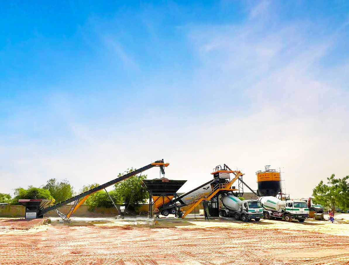 FABO mobile concrete batching plant - Betona rūpnīca: foto 1 FABO mobile concrete batching plant - Betona rūpnīca: foto 1