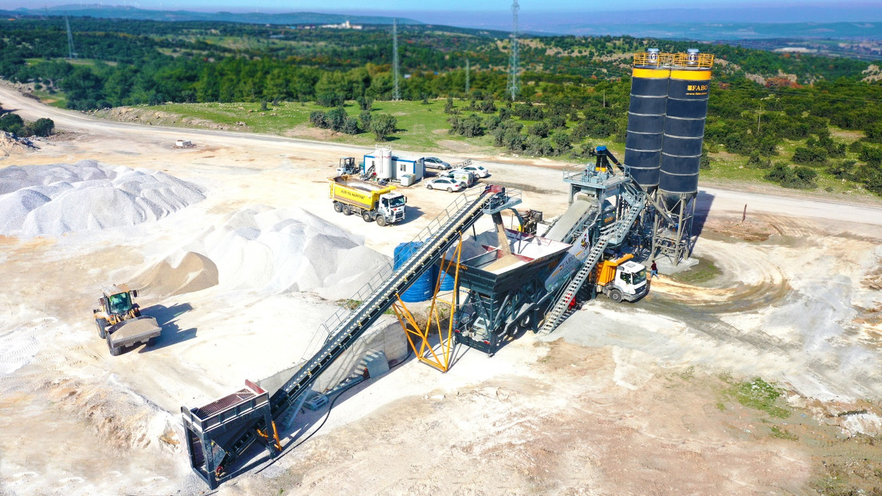 FABO mobile concrete batching plant - Betona rūpnīca: foto 1 FABO mobile concrete batching plant - Betona rūpnīca: foto 1