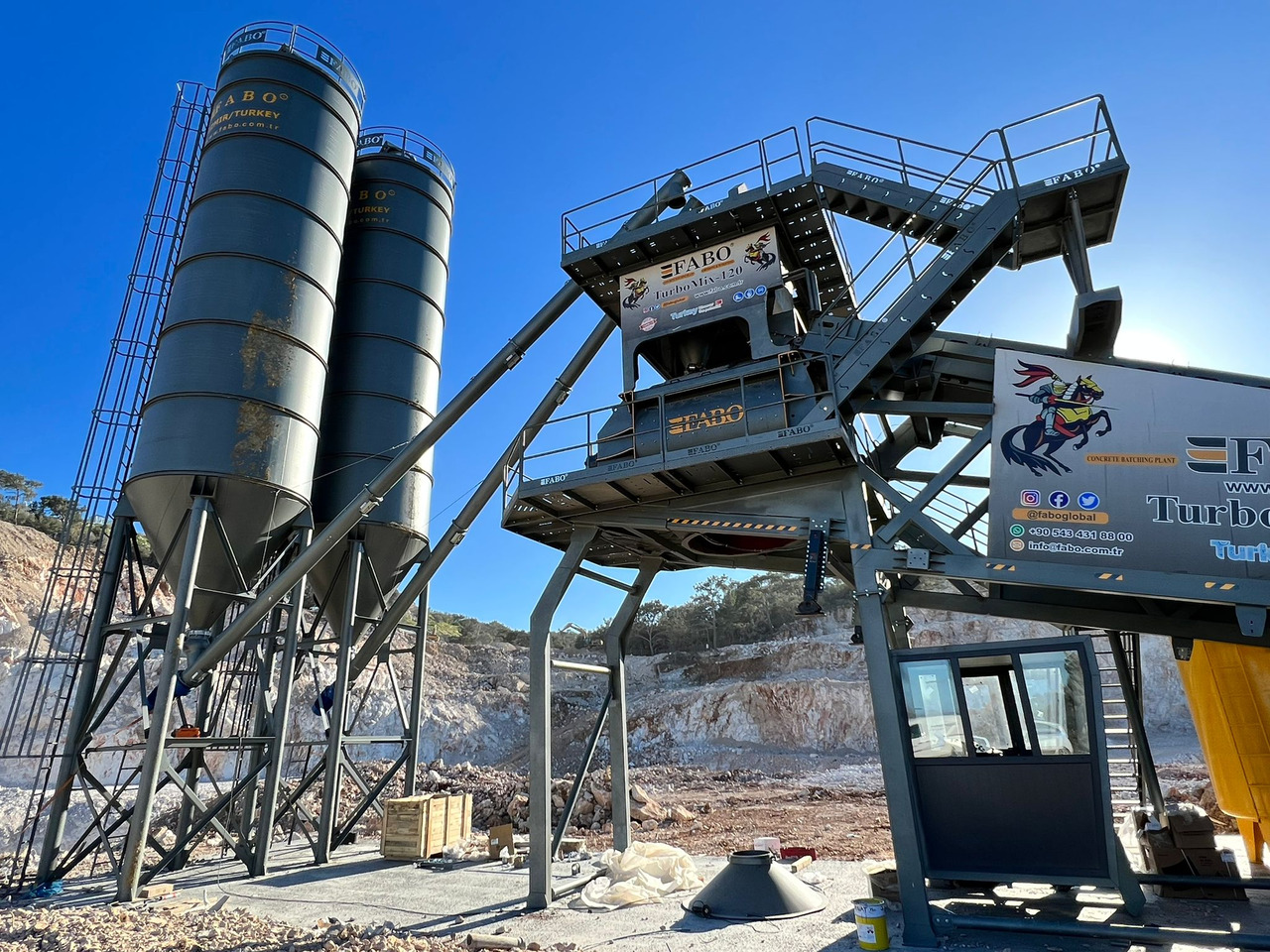 FABO mobile concrete batching plant - Betona rūpnīca: foto 2 FABO mobile concrete batching plant - Betona rūpnīca: foto 2