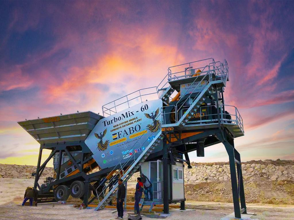 Jaunā Betona rūpnīca FABO mobile concrete batching plant: foto 1