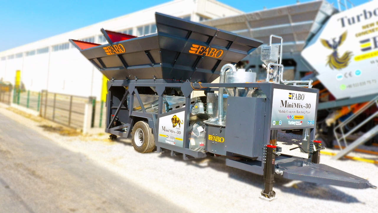 FABO mobile concrete batching plant - Betona rūpnīca: foto 1 FABO mobile concrete batching plant - Betona rūpnīca: foto 1