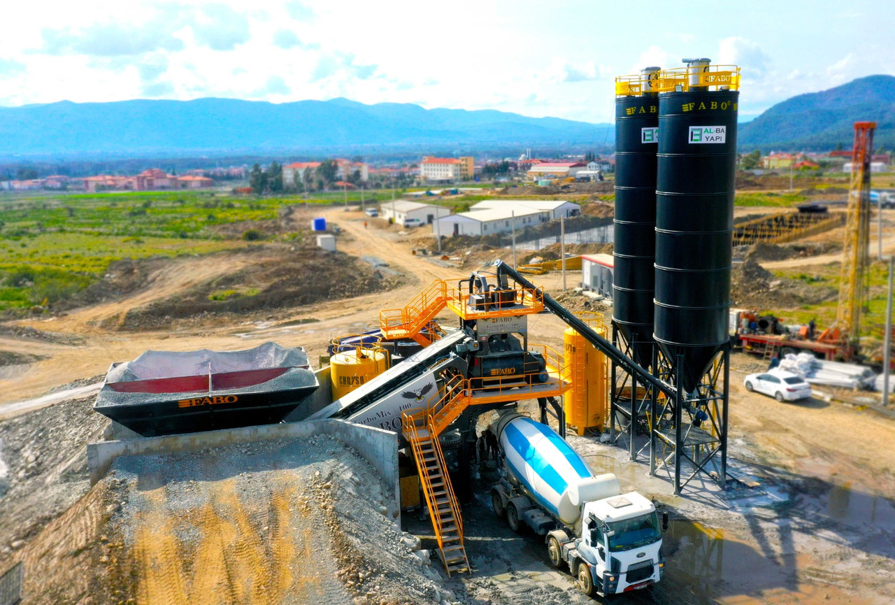 FABO mobile concrete batching plant - Betona rūpnīca: foto 1 FABO mobile concrete batching plant - Betona rūpnīca: foto 1