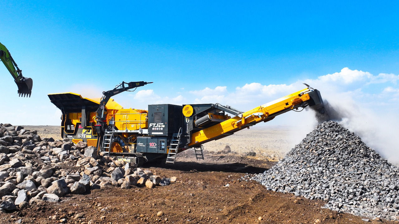 FABO mobile jaw crusher - Žokļu drupinātājs: foto 1 FABO mobile jaw crusher - Žokļu drupinātājs: foto 1