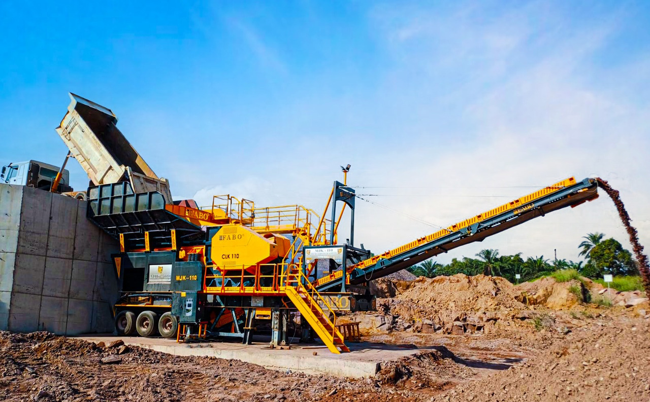 FABO mobile jaw crusher - Žokļu drupinātājs: foto 1 FABO mobile jaw crusher - Žokļu drupinātājs: foto 1