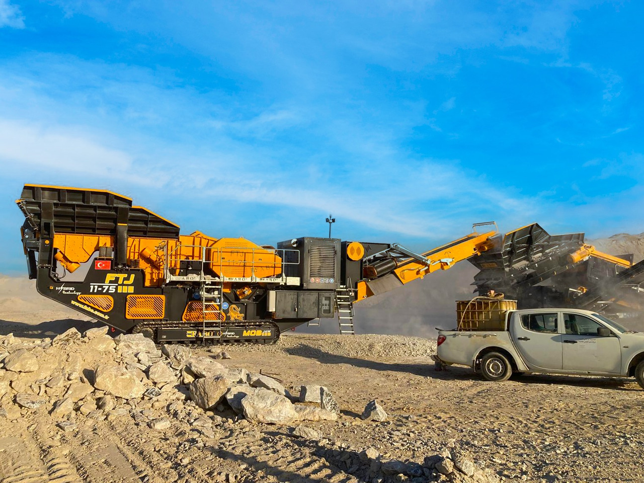 FABO mobile jaw crusher - Žokļu drupinātājs: foto 3 FABO mobile jaw crusher - Žokļu drupinātājs: foto 3