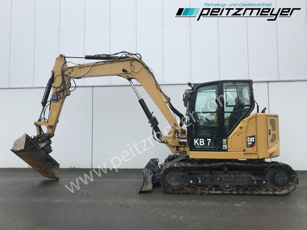 Mini-ekskavators CAT Kurzheckbagger 308-07 ECR Powertilt: foto 7