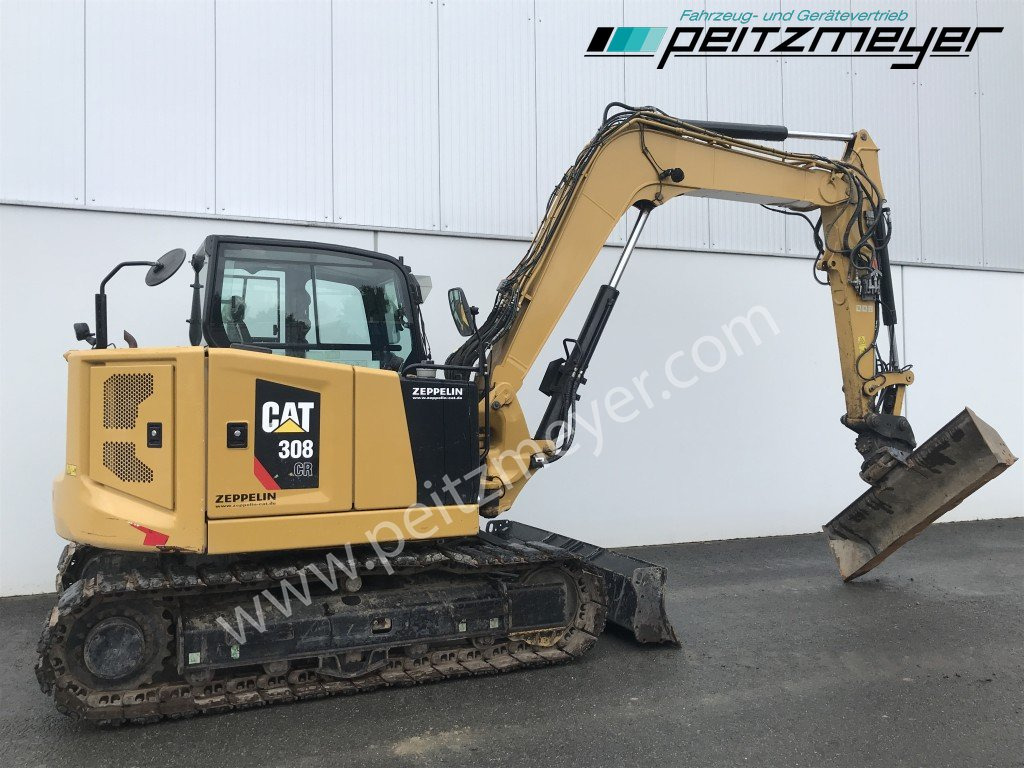 Mini-ekskavators CAT Kurzheckbagger 308-07 ECR Powertilt: foto 8