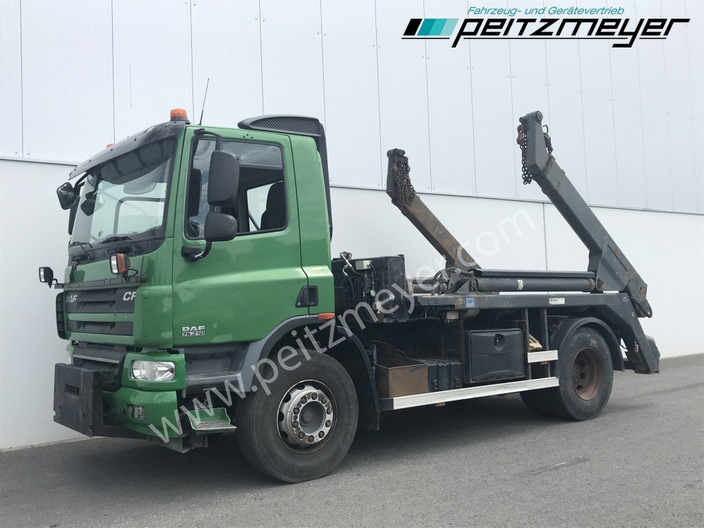 DAF CF 75.310 BL Meiller AK 12 T Absetzkipper - Būvgružu konteineru vedējs: foto 1 DAF CF 75.310 BL Meiller AK 12 T Absetzkipper - Būvgružu konteineru vedējs: foto 1