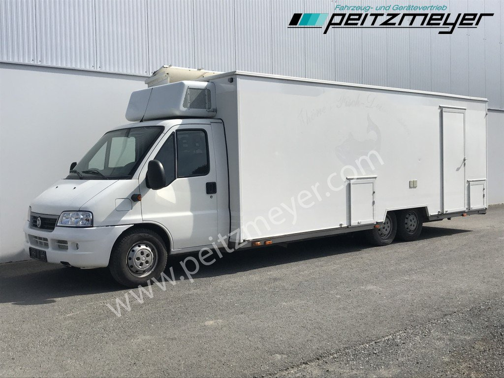 IVECO FIAT (I) Ducato Verkaufswagen 6,5 m - Motor neu vor 21 TKM + Kühltheke, Fritteuse - Tirdzniecības kravas automašīna: foto 1 IVECO FIAT (I) Ducato Verkaufswagen 6,5 m - Motor neu vor 21 TKM + Kühltheke, Fritteuse - Tirdzniecības kravas automašīna: foto 1
