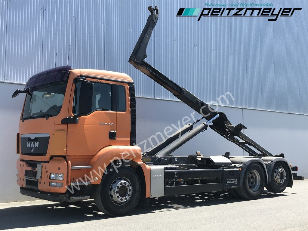 MAN TGS 26.440 BL6x2 Meiller RK 2070 mit Lenkachse - Pacēlājs ar āķi: foto 1 MAN TGS 26.440 BL6x2 Meiller RK 2070 mit Lenkachse - Pacēlājs ar āķi: foto 1