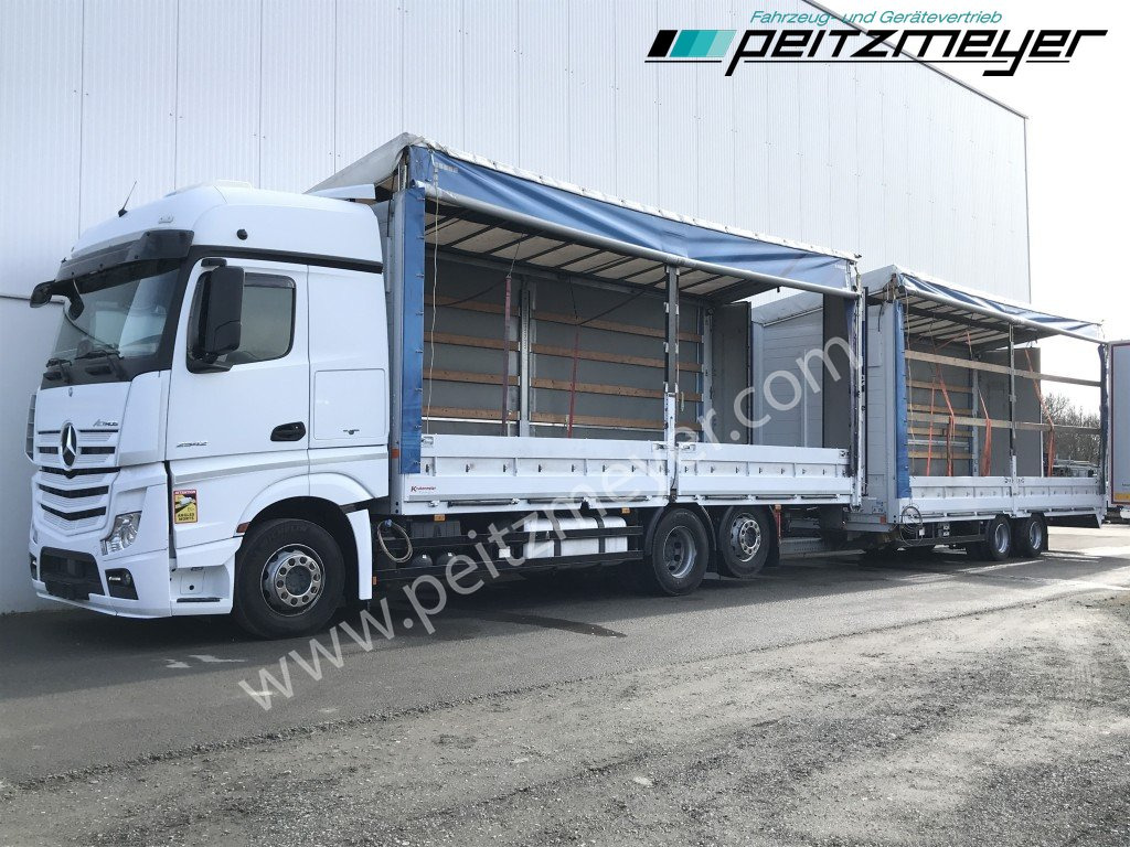 MERCEDES-BENZ Actros 2542 LL Pritsche, EU 6, Klima, Standklima, - Kravas automašīna ar tentu: foto 1 MERCEDES-BENZ Actros 2542 LL Pritsche, EU 6, Klima, Standklima, - Kravas automašīna ar tentu: foto 1