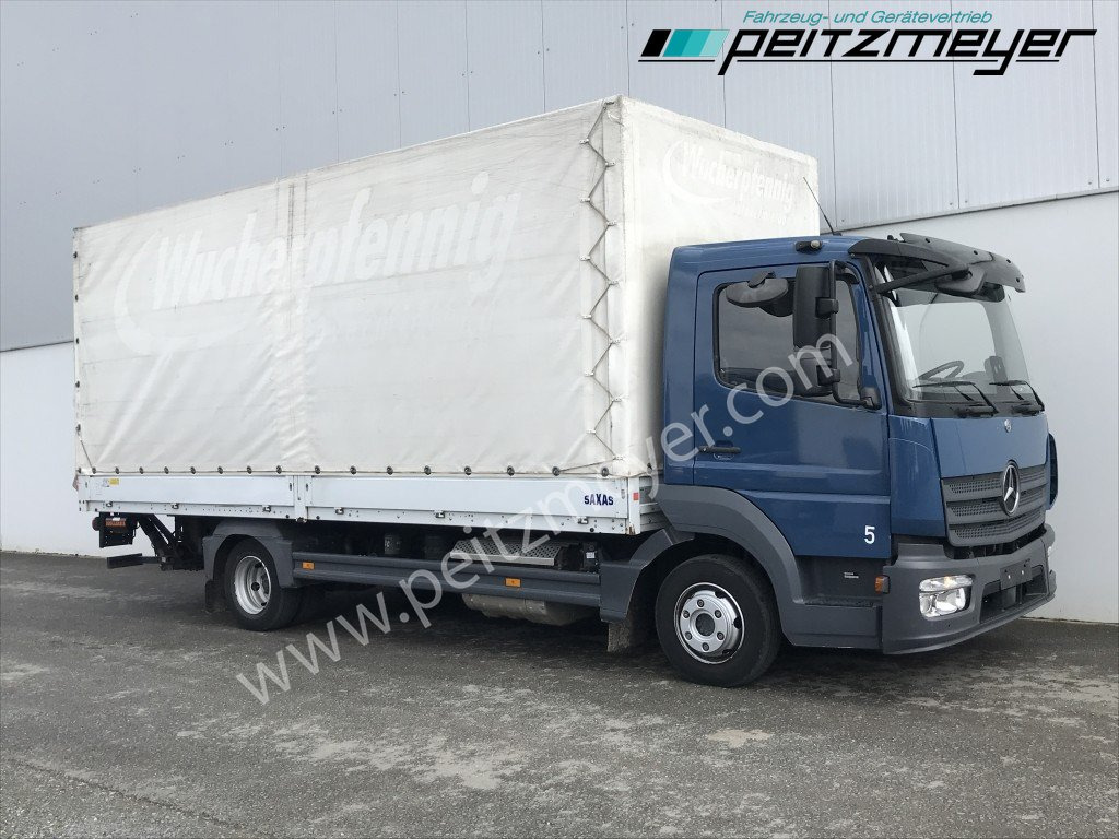MERCEDES-BENZ Atego 818 L Pritsche+LBW, Klima, 2 x AHK - Kravas automašīna ar tentu: foto 2 MERCEDES-BENZ Atego 818 L Pritsche+LBW, Klima, 2 x AHK - Kravas automašīna ar tentu: foto 2