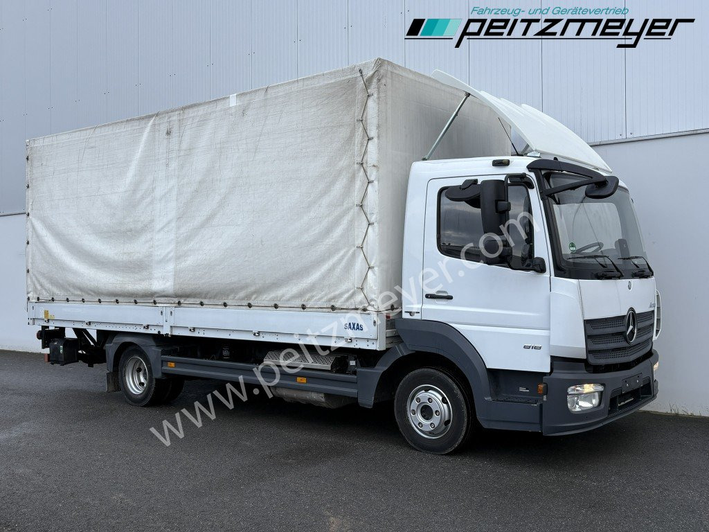 MERCEDES-BENZ Atego 818 L Pritsche + LBW, Klima, 3 Sitzer, 94 tkm - Kravas automašīna ar tentu: foto 2 MERCEDES-BENZ Atego 818 L Pritsche + LBW, Klima, 3 Sitzer, 94 tkm - Kravas automašīna ar tentu: foto 2