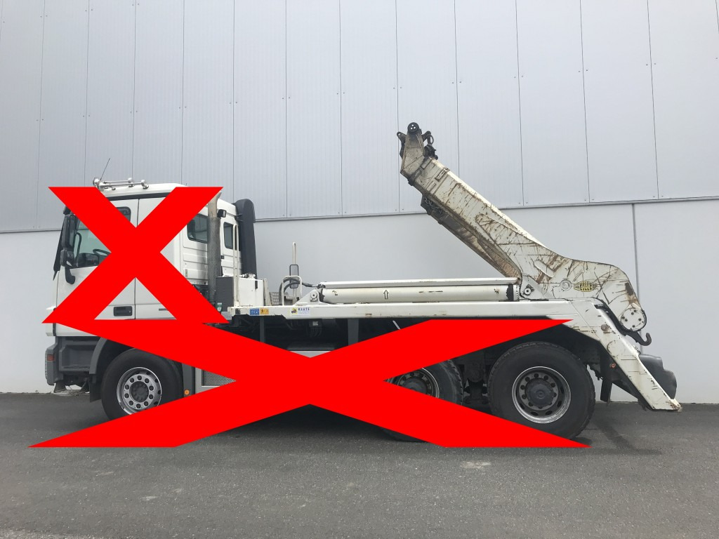 Būvgružu konteineru/ Pacēlāji ar āķi sistēma Meiller Absetzkipper AK 16 MTG - Actros 6x4: foto 7