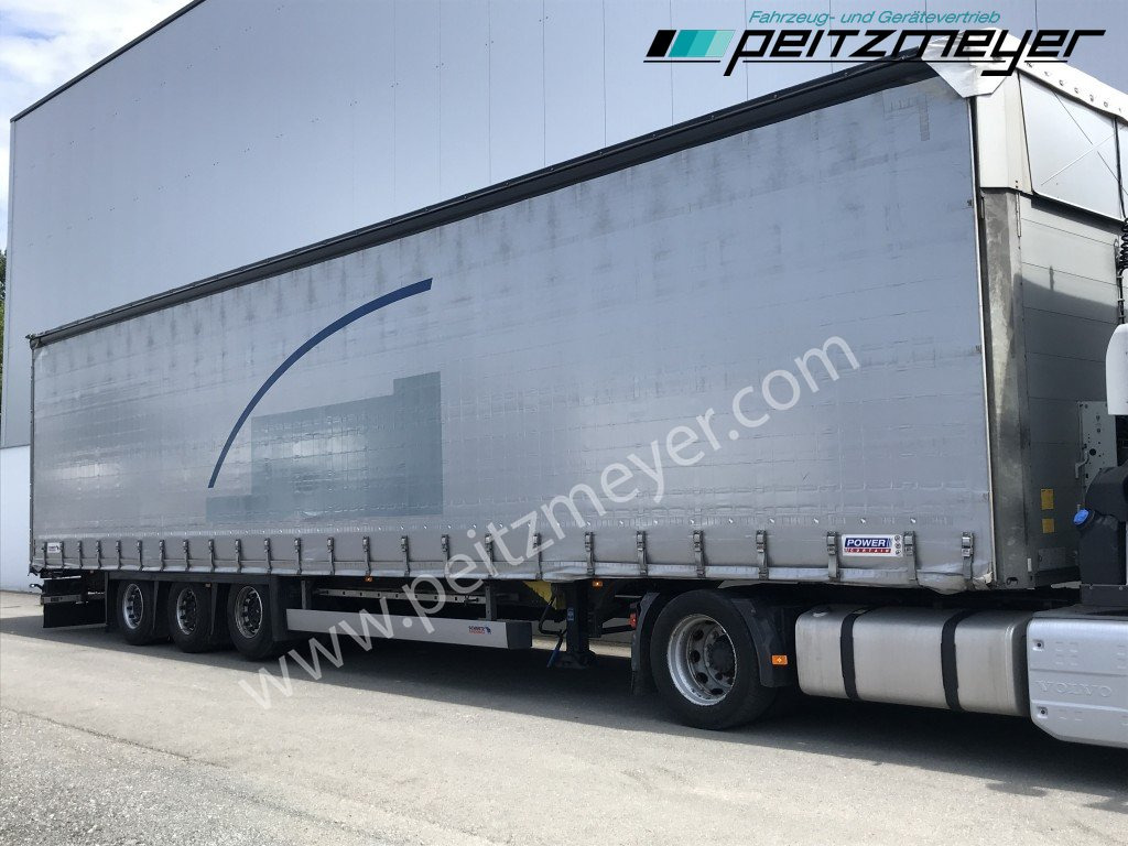 SCHMITZ 3 Achs Pritschenauflieger SCS 24/L-13.62 Mega, Power-Curtain Jumbo, Edscha, RSAB, - Tenta puspiekabe: foto 3 SCHMITZ 3 Achs Pritschenauflieger SCS 24/L-13.62 Mega, Power-Curtain Jumbo, Edscha, RSAB, - Tenta puspiekabe: foto 3
