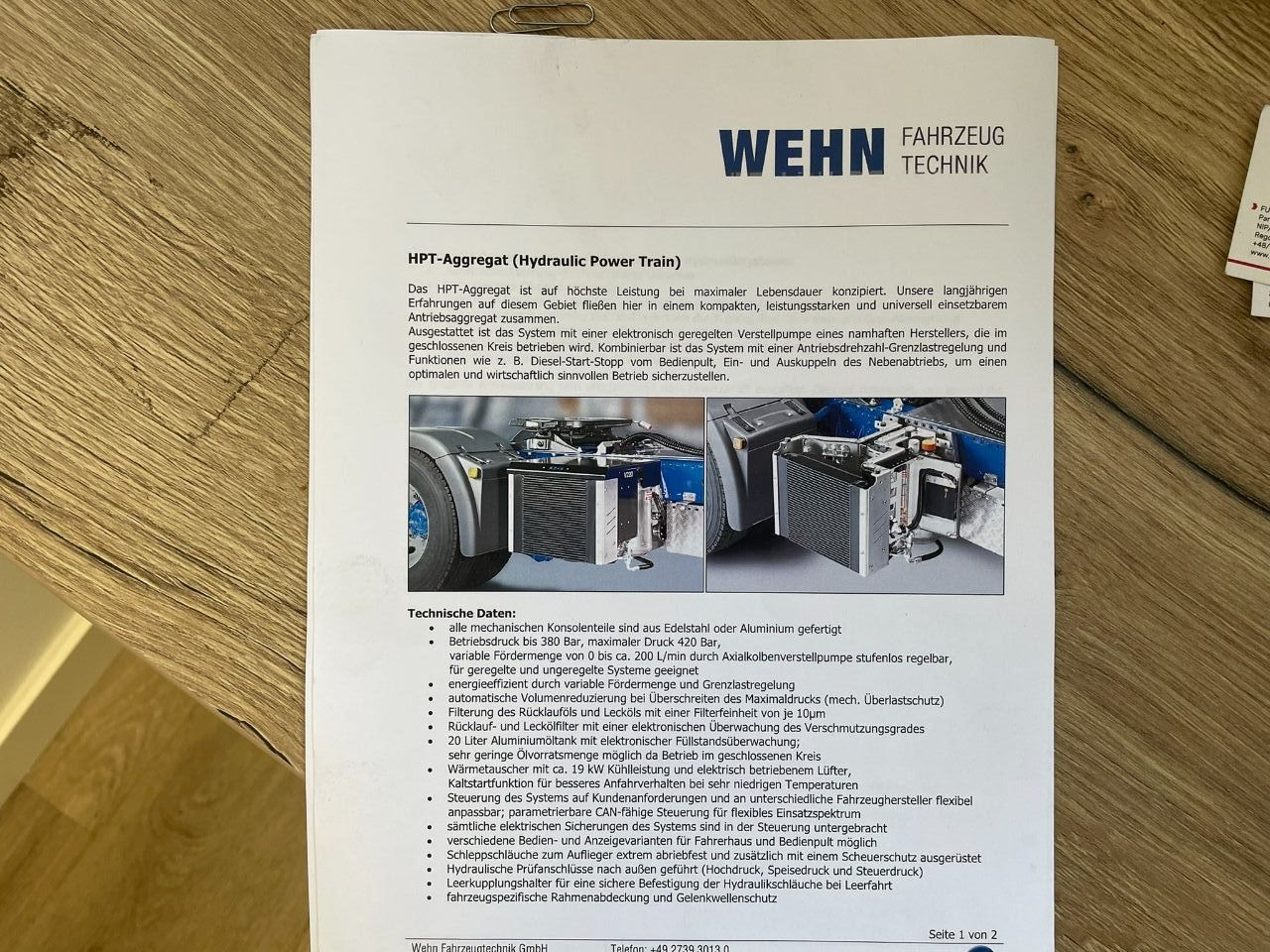 International Wehn Hydraulic Power Train 380 Bar 220l/min agri farm - Elektroģenerators: foto 5 International Wehn Hydraulic Power Train 380 Bar 220l/min agri farm - Elektroģenerators: foto 5