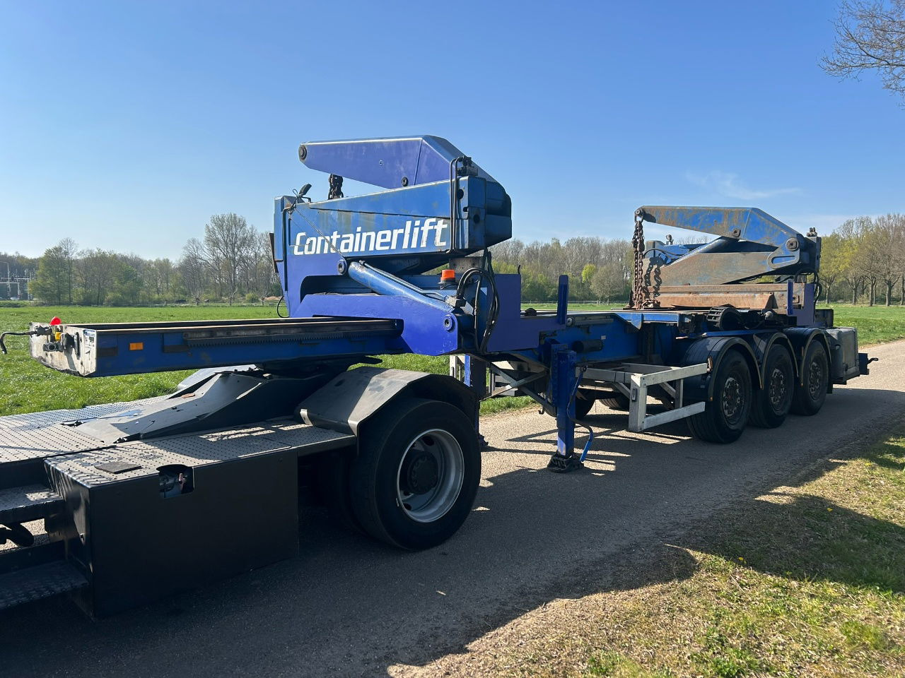 Pacton Steelbro MK6 Side loader / 20 - 40 ft / own diesel power pack / saf disc braks - Puspiekabe noņemamā virsbūve/ Konteineru vedējs: foto 1 Pacton Steelbro MK6 Side loader / 20 - 40 ft / own diesel power pack / saf disc braks - Puspiekabe noņemamā virsbūve/ Konteineru vedējs: foto 1