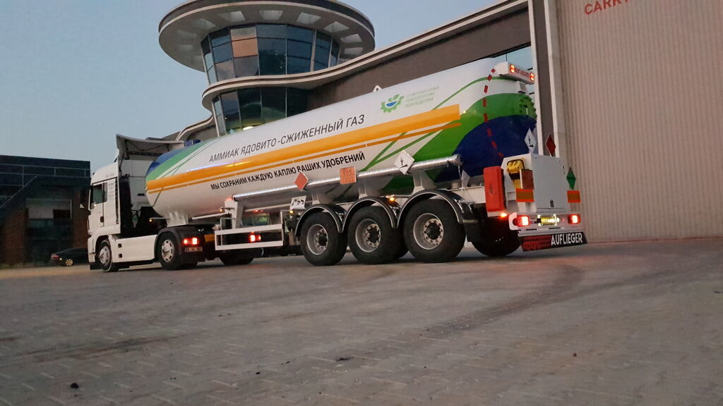 Jaunā Puspiekabe cisterna pārvadāšana ķimikāliju SINAN TANKER-TREYLER Ammonia Tanker - Аммиаковоз Автоцистерна - صهريج نقل الأمونيوم: foto 11