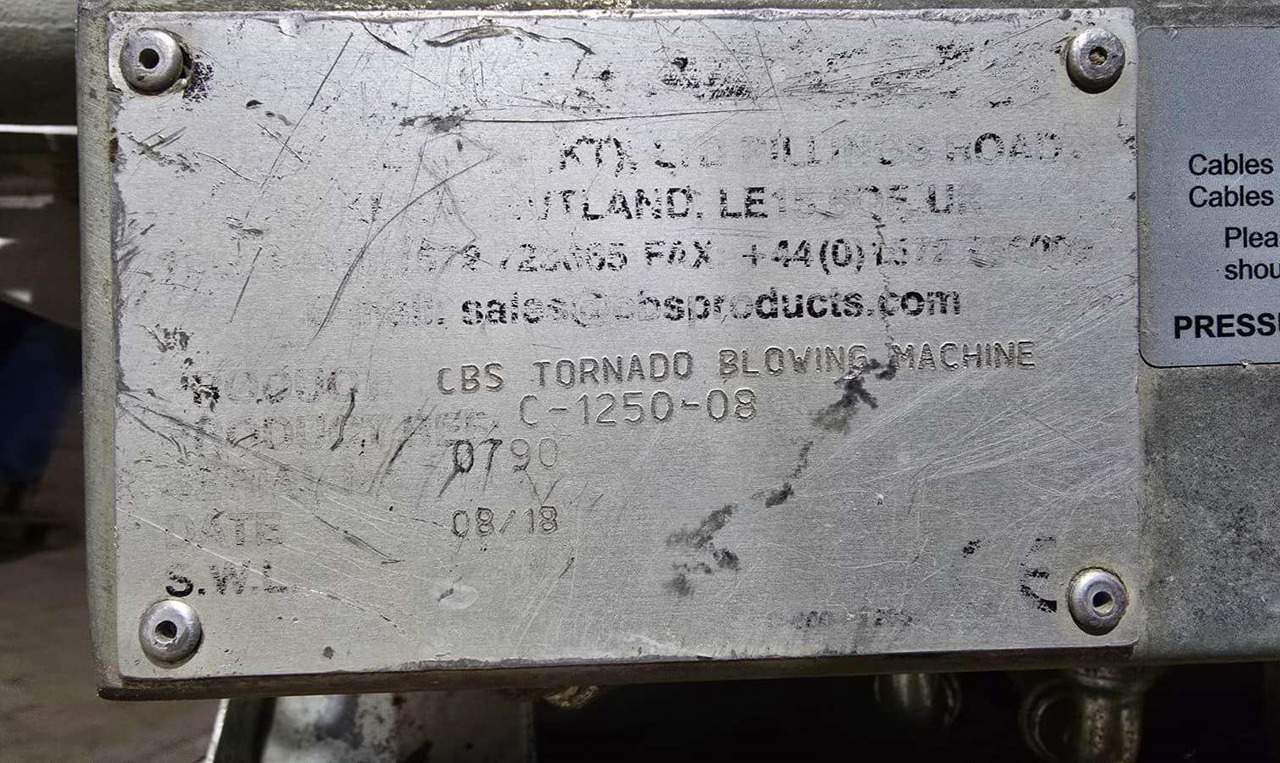 CBS Tornado Cable Blowing Machine - Instrument/ Aprīkojums: foto 3 CBS Tornado Cable Blowing Machine - Instrument/ Aprīkojums: foto 3