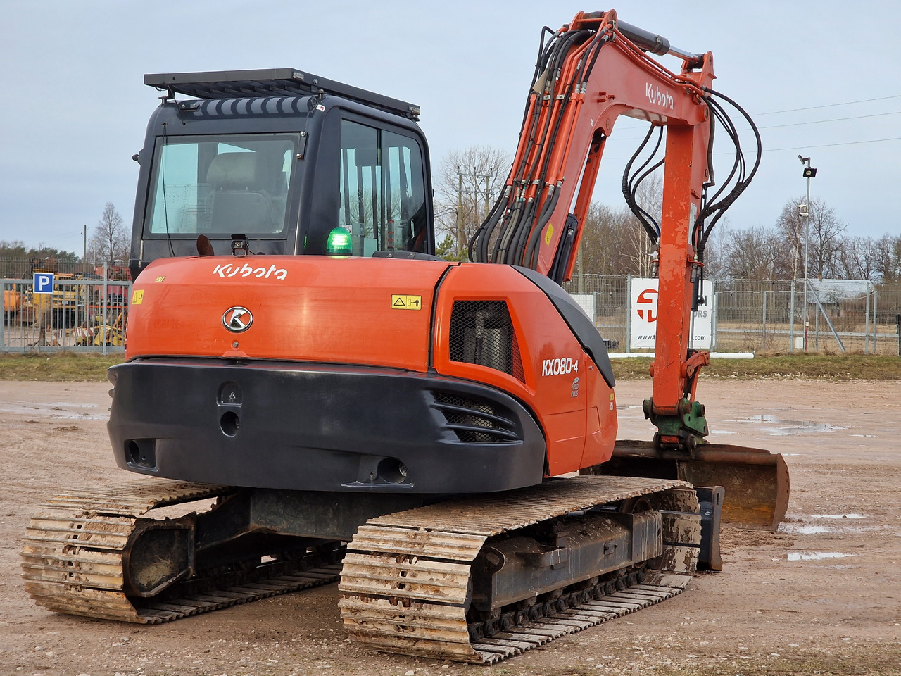 KUBOTA KX080-4. Metal tracks. - Mini-ekskavators: foto 4 KUBOTA KX080-4. Metal tracks. - Mini-ekskavators: foto 4