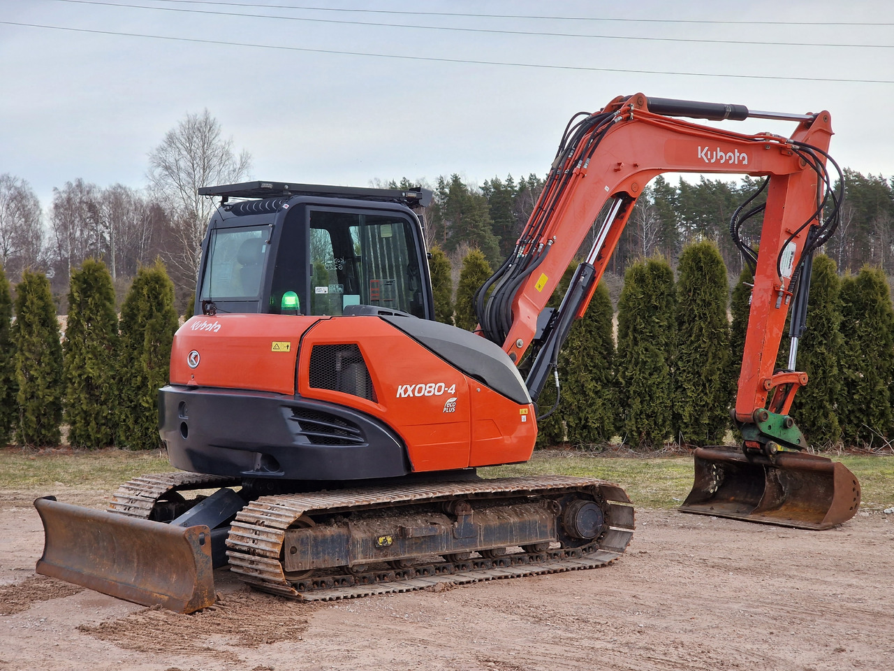 KUBOTA KX080-4. Metal tracks. - Mini-ekskavators: foto 5 KUBOTA KX080-4. Metal tracks. - Mini-ekskavators: foto 5