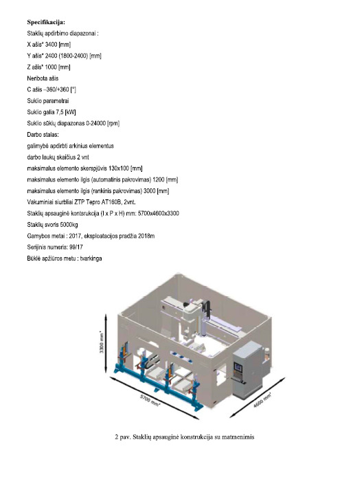 Instrument/ Aprīkojums Sigma ZM CNC Gantry and column milling machine: foto 9