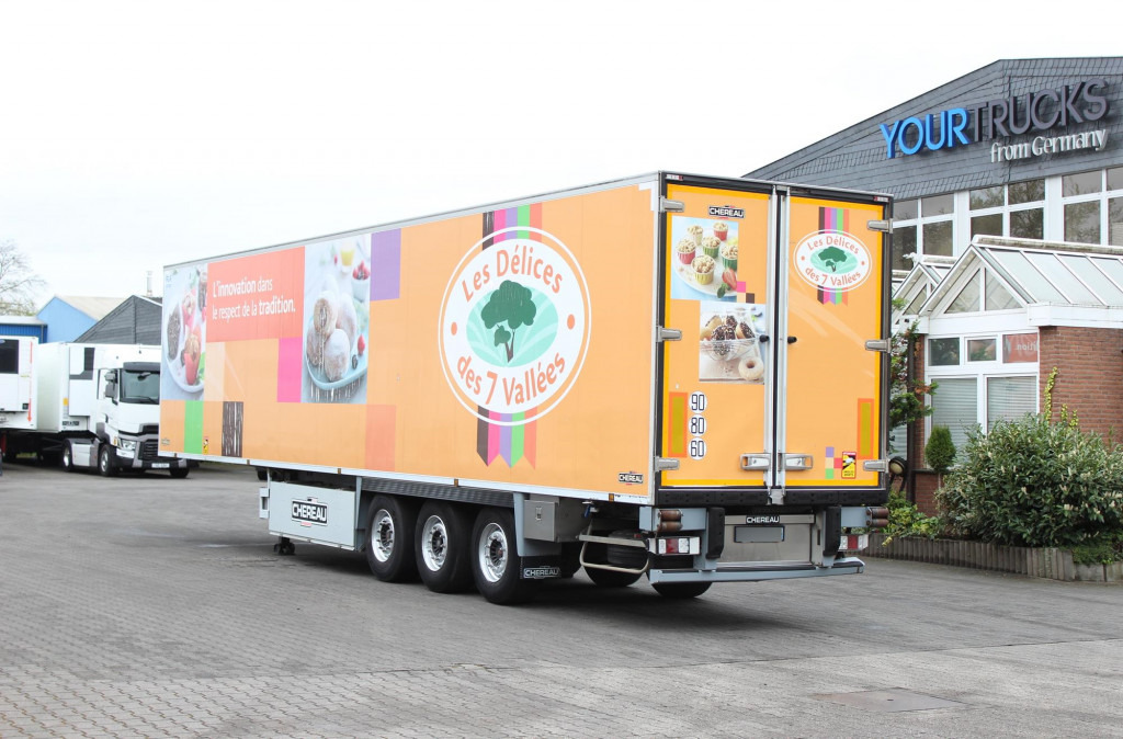 Puspiekabe refrižerators Chereau CV 1550 Strom 2,65h TW SAF Palletenkasten FRC: foto 12