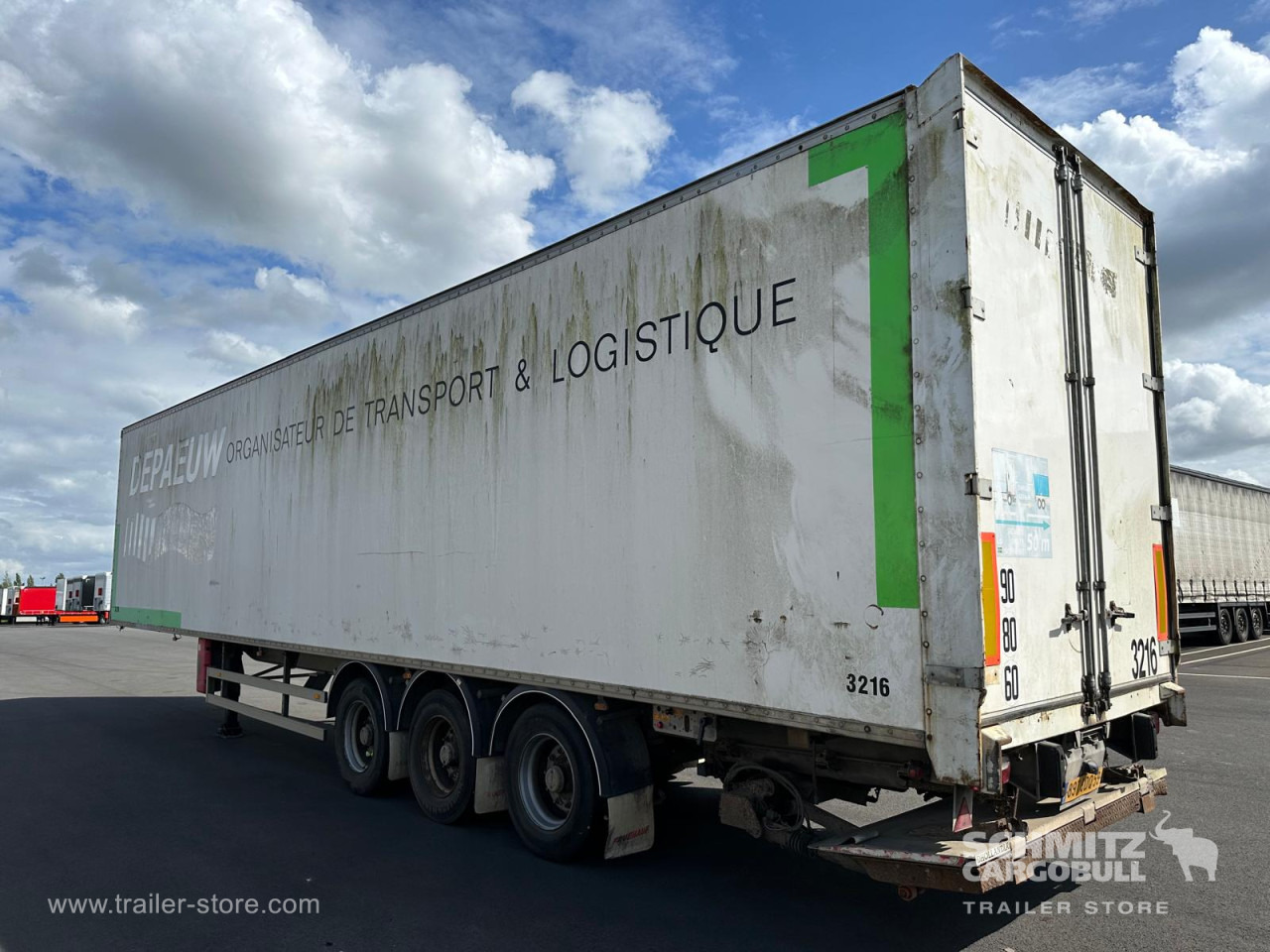 Puspiekabe slēgtā virsbūve Dryfreight Standard Double deck Taillift: foto 8
