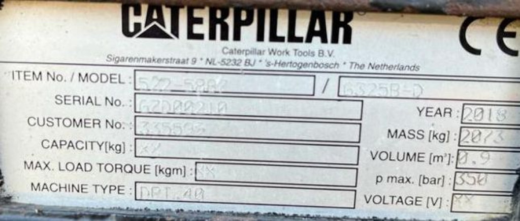 CATERPILLAR Sortiergreifer 325 B D Anbaugeräte Baumaschinen Sortiergreifer 900Ltr. für Maschine 25-50to - Celtniecības tehnika: foto 3 CATERPILLAR Sortiergreifer 325 B D Anbaugeräte Baumaschinen Sortiergreifer 900Ltr. für Maschine 25-50to - Celtniecības tehnika: foto 3