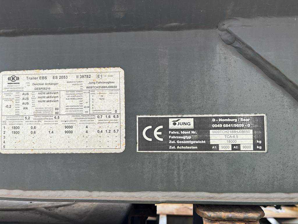 JUNG,R. JUNG,R. Containeranhänger Containeranhänger TCA 6,5 Apollo Abrollanhänger - Multilift/ Būvgružu konteinera piekabe: foto 4 JUNG,R. JUNG,R. Containeranhänger Containeranhänger TCA 6,5 Apollo Abrollanhänger - Multilift/ Būvgružu konteinera piekabe: foto 4