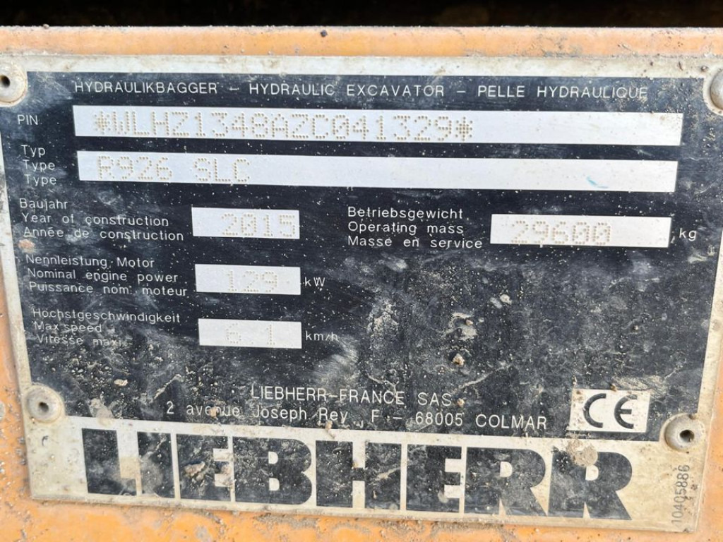 Kāpurķēžu ekskavators LIEBHERR LIEBHERR R Ketten-/Raupenbagger 926 SLC Verstella.Deutsch: foto 11