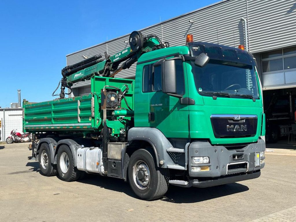 MAN TG-S 28.480 6x4H-4 BL 3-Achs Kipper Kran Funk Li - Kravas auto ar manipulatoru: foto 2 MAN TG-S 28.480 6x4H-4 BL 3-Achs Kipper Kran Funk Li - Kravas auto ar manipulatoru: foto 2