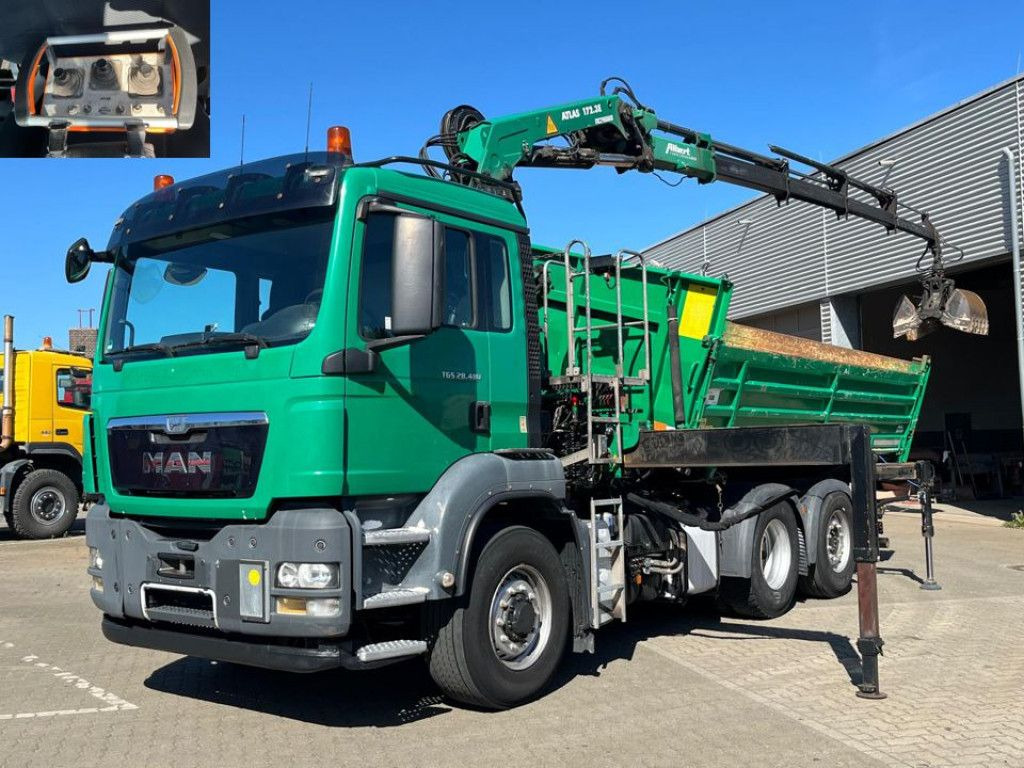 MAN TG-S 28.480 6x4H-4 BL 3-Achs Kipper Kran Funk Li - Kravas auto ar manipulatoru: foto 1 MAN TG-S 28.480 6x4H-4 BL 3-Achs Kipper Kran Funk Li - Kravas auto ar manipulatoru: foto 1