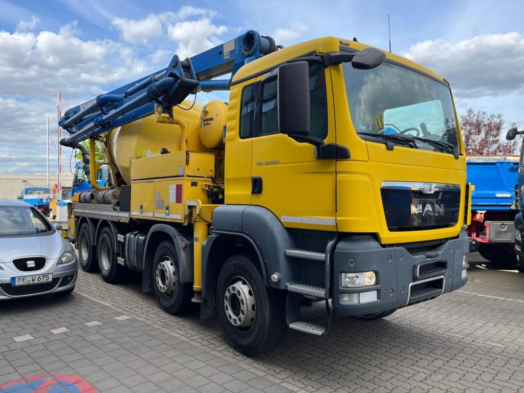 MAN TG-S 35.360 8x4 BB Pumi Pumi 24mKolbenpumpe deut - Betona sūknis: foto 2 MAN TG-S 35.360 8x4 BB Pumi Pumi 24mKolbenpumpe deut - Betona sūknis: foto 2