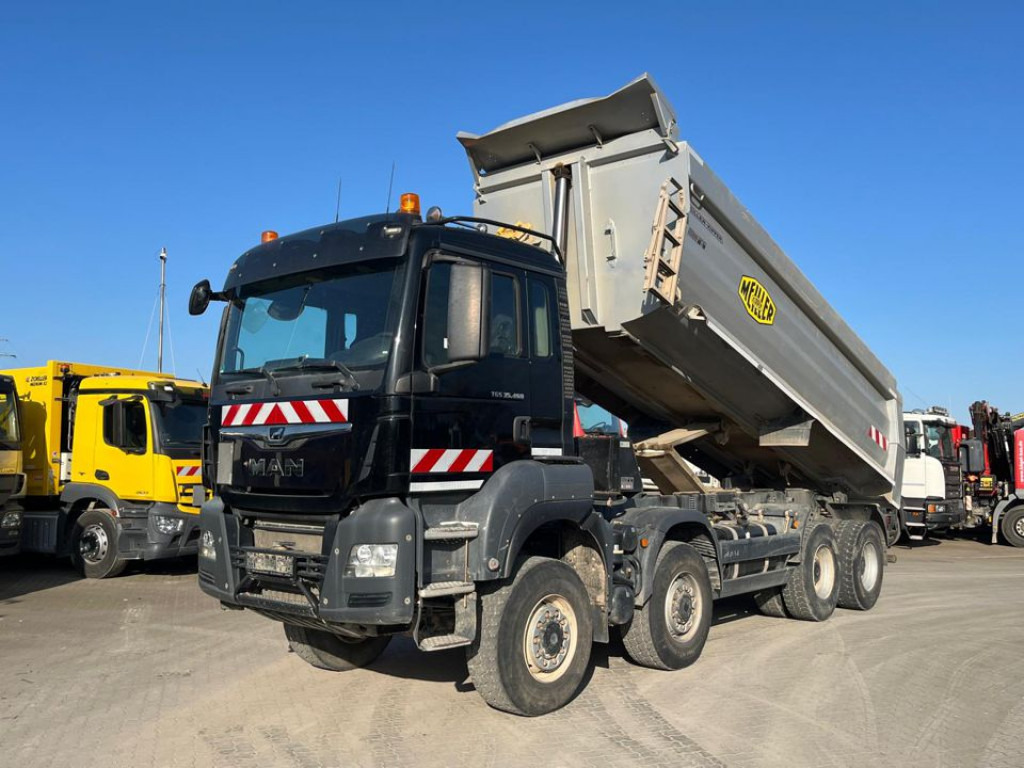 MAN TG-S 35.460 8x6 BB 4 Achs Muldenkipper Meiller 18m³ - Bezceļu pašizgāzējs: foto 1 MAN TG-S 35.460 8x6 BB 4 Achs Muldenkipper Meiller 18m³ - Bezceļu pašizgāzējs: foto 1