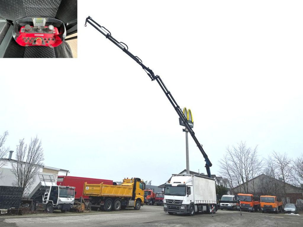 Mercedes-Benz Actros 2541 L6x2 Pritsche Heckkran 34m/to, Jib, - Kravas auto ar manipulatoru, Kravas automašīna ar tentu: foto 1 Mercedes-Benz Actros 2541 L6x2 Pritsche Heckkran 34m/to, Jib, - Kravas auto ar manipulatoru, Kravas automašīna ar tentu: foto 1